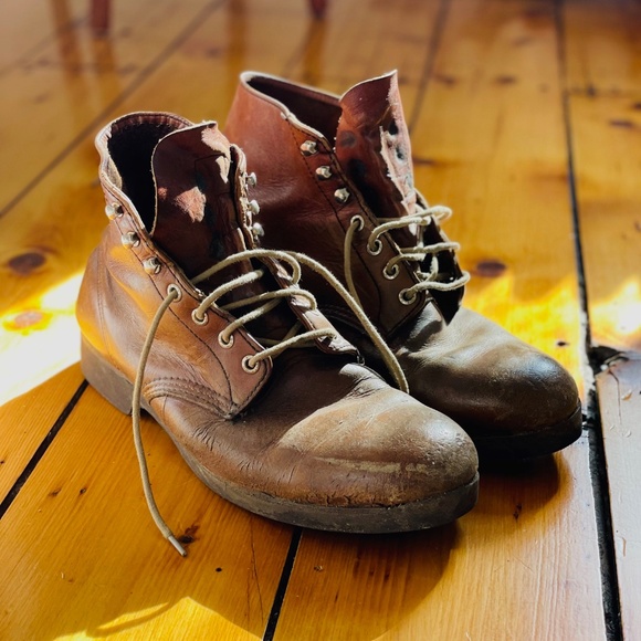 Red Wing Shoes Vintage Red Wing Leather Work Boots Poshmark